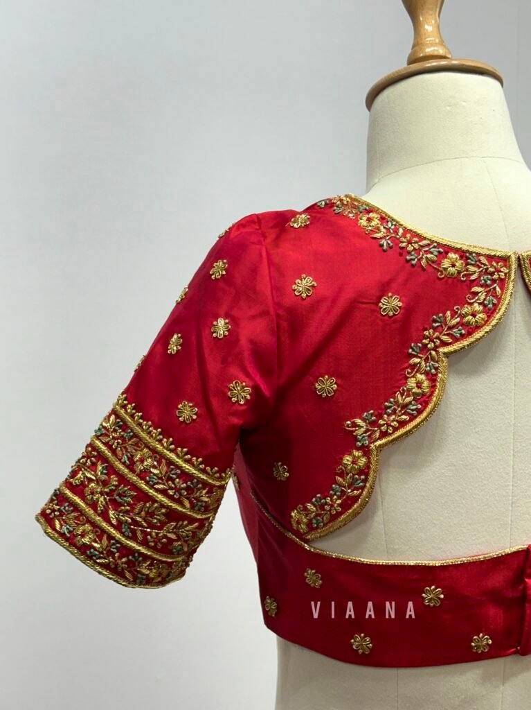 Elegant Aari Work Blouse Designs: Simple Aari Work Blouses and Stunning ...