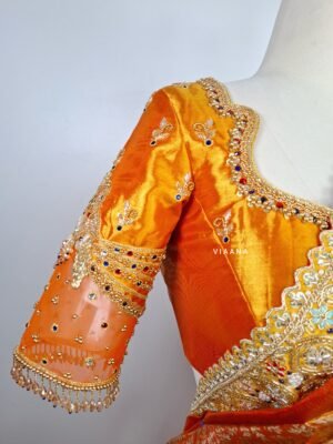 Zardozi With bead and sequins handwork Blouse